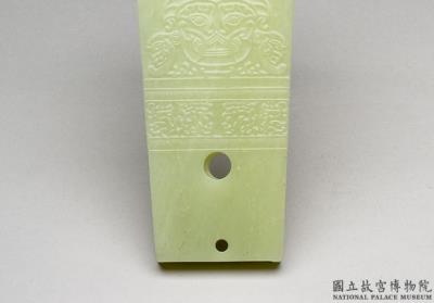 图片[2]-Jade kuei tablet with mask design, Ch’ing dynasty, Ch’ien-lung reign (A.D. 1736-1795)-China Archive